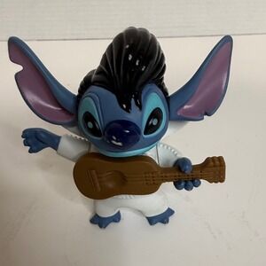 Disney Lilo and Stitch Elvis Stitch Bobble Figure McDonald's Toy White Jumpsuit